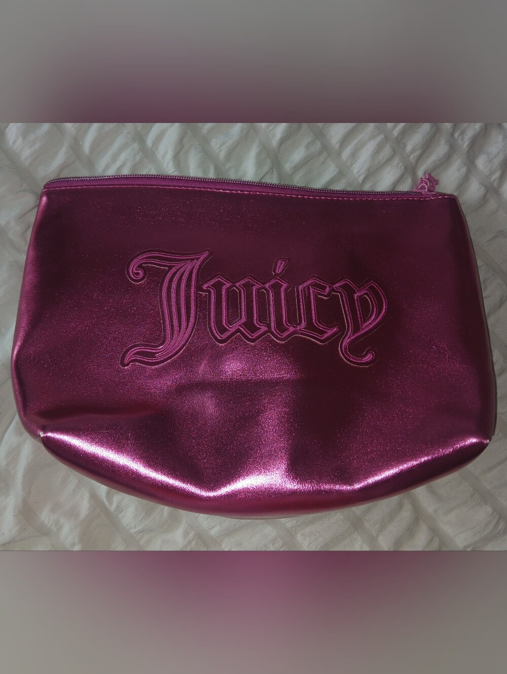 Juicy Couture Shimmering Fuchsia Cosmetic Clutch